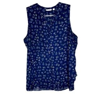 Sleeveless Button up Blouse XXL